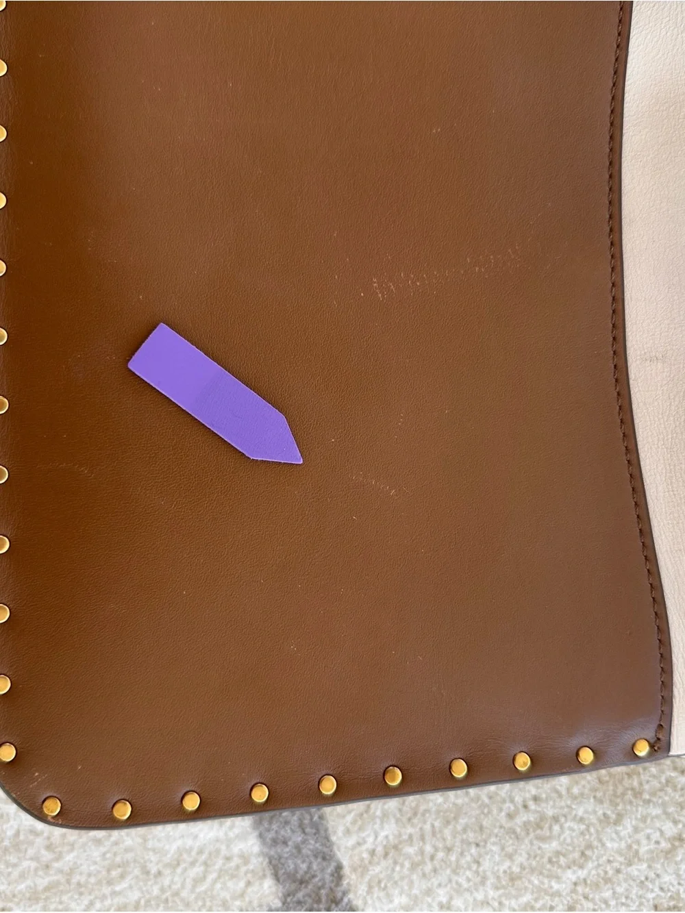 Coach colorblock leather