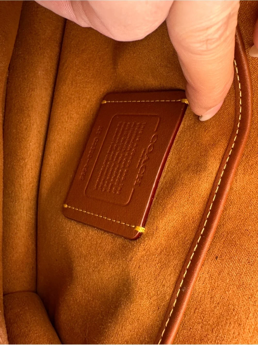 Coach colorblock leather
