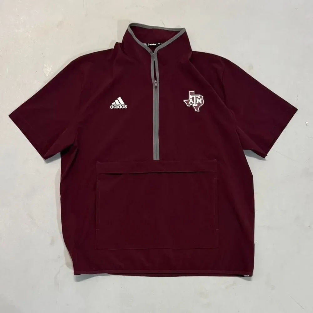 Adidas Men's Burgundy and Red Polo-shirts
