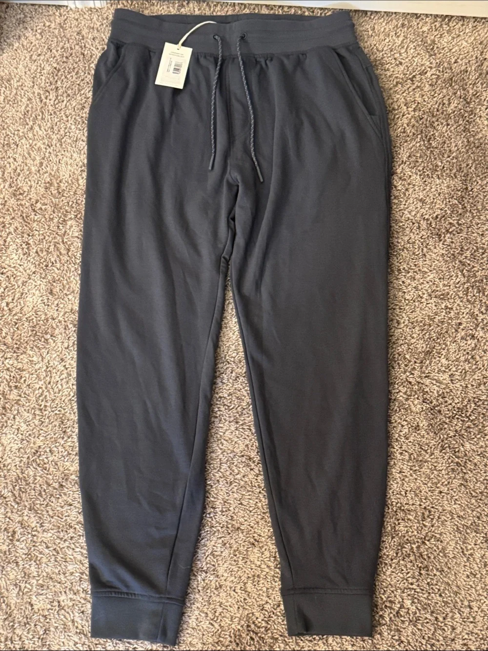 NWT Free Fly Storm Cloud Bamboo Lightweight Fleece Jogger Men's Size Large