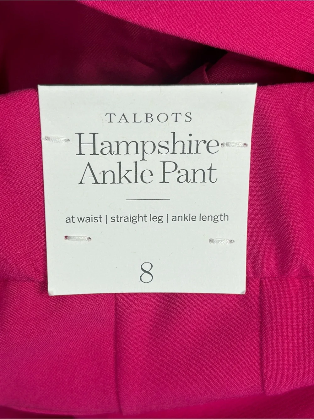 Talbots hampshire straight