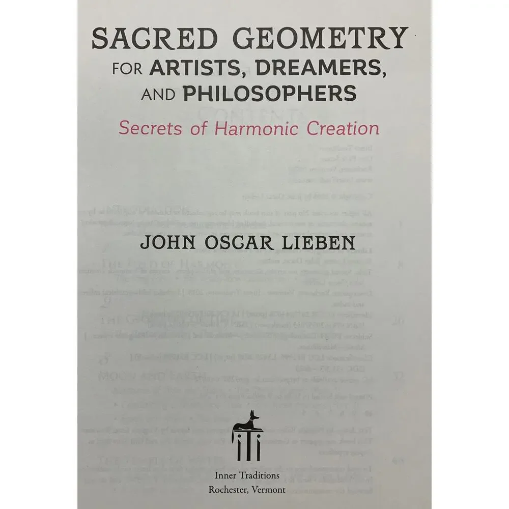 Sacred Geometry for Artists, Dreamers, Philosophers Secrets of Harmonic Creation