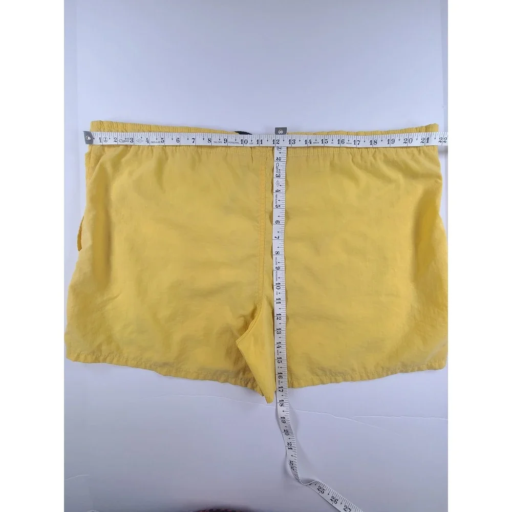 Body Glove Swim Trunks Shorts Mens 2XL Yellow Nylon Mesh Lined Embroidered Logo