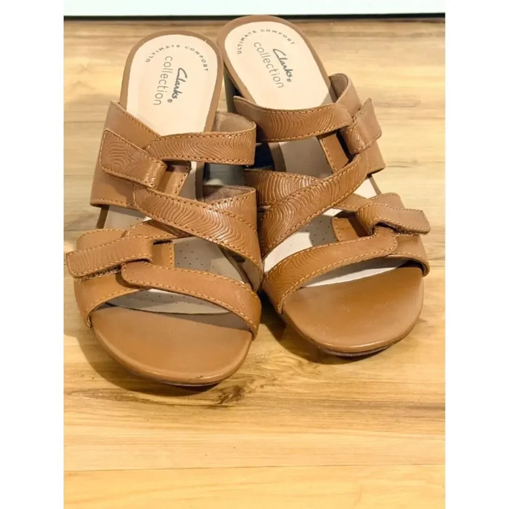 Clarks sandals please slide