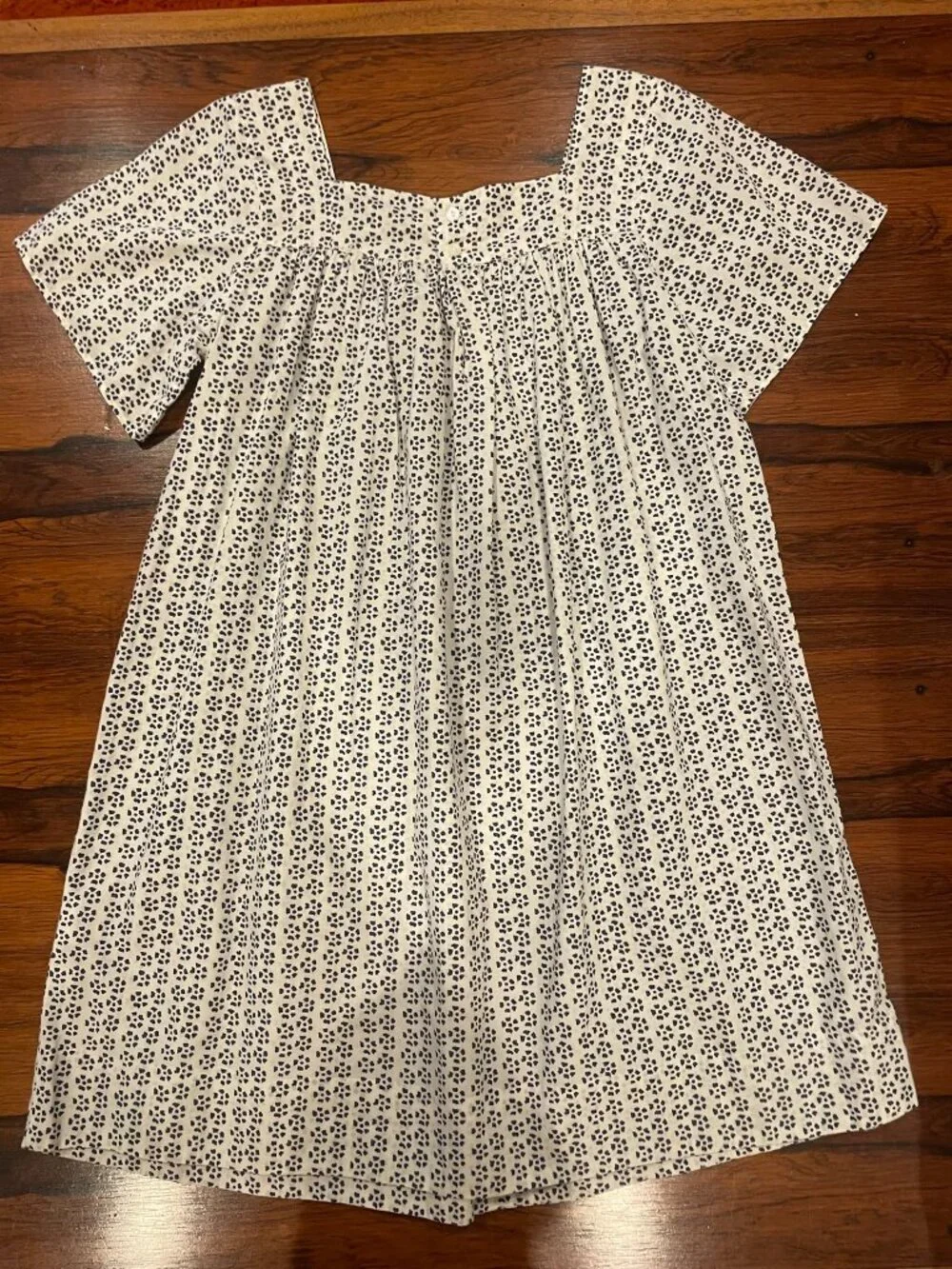 Bonpoint White & Blue Dress Girls 10