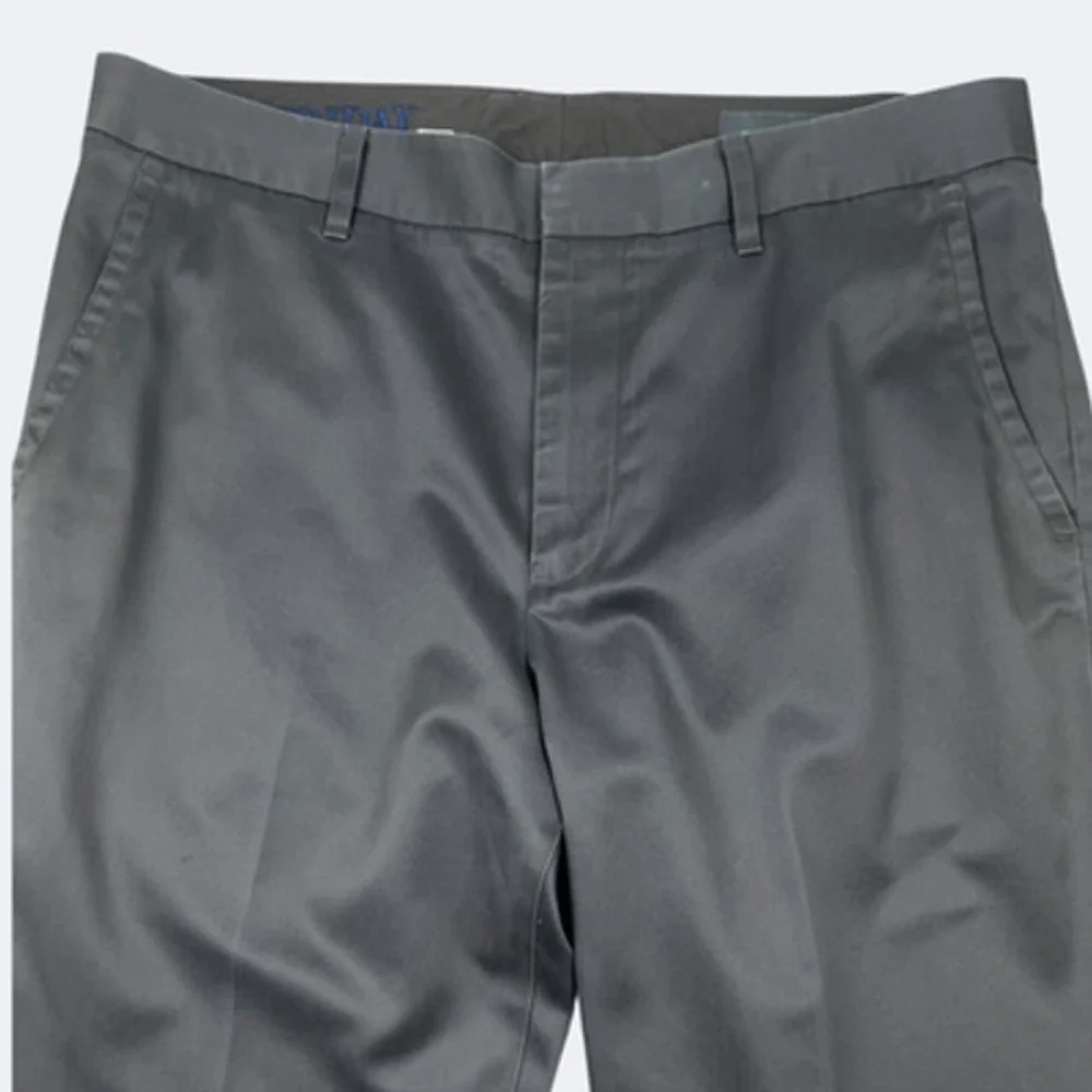 Bonobos Friday Pants Men 34x32 Gray Straight Leg Cotton Chino Casual Work Smooth