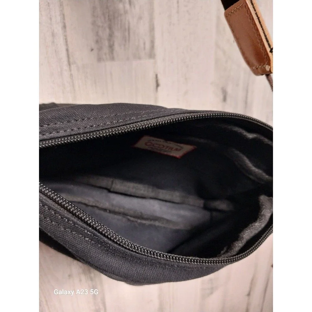 Gootium Small Black Canvas Crossbody Bag