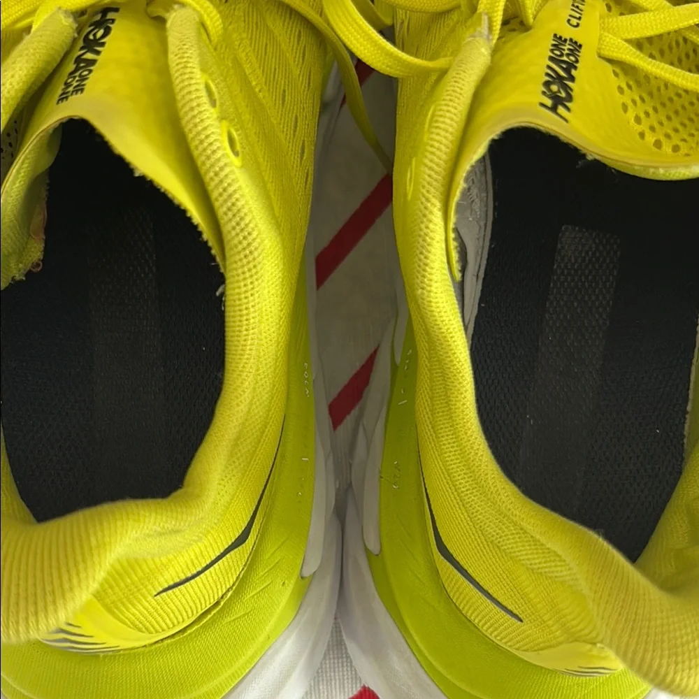 Hoka shoes cushioned yellow