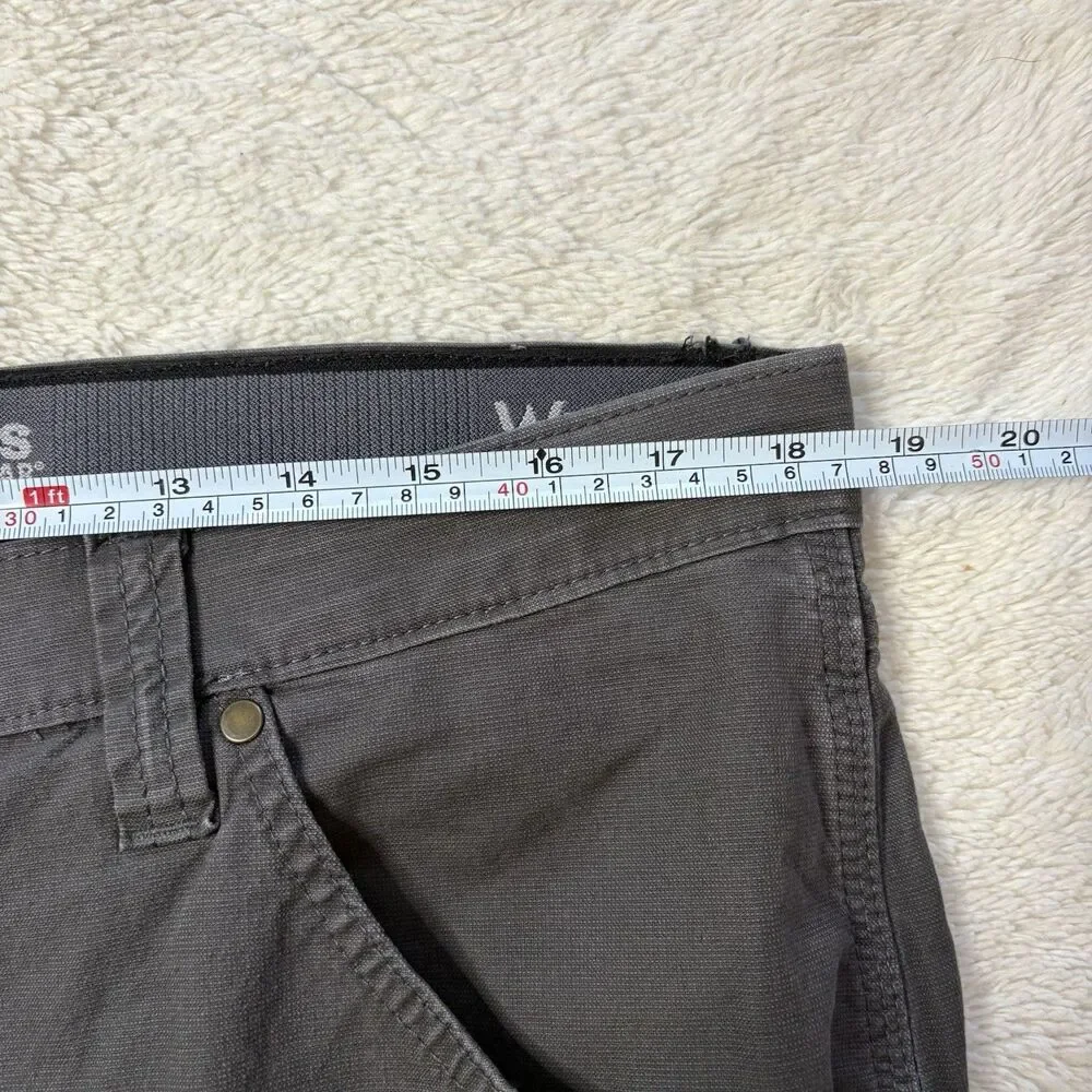 Wrangler Riggs Ranger Workwear Pants Mens 37x32  Ripstop Relaxed Fit Double Knee