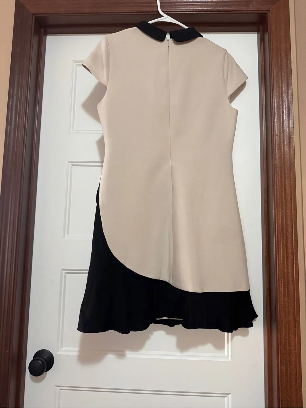 kate spade Cream Midi Dress with Black Peter Pan Collar