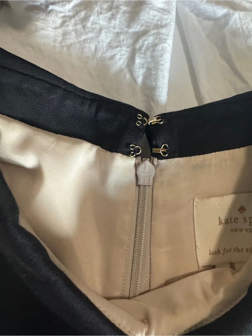 kate spade Cream Midi Dress with Black Peter Pan Collar