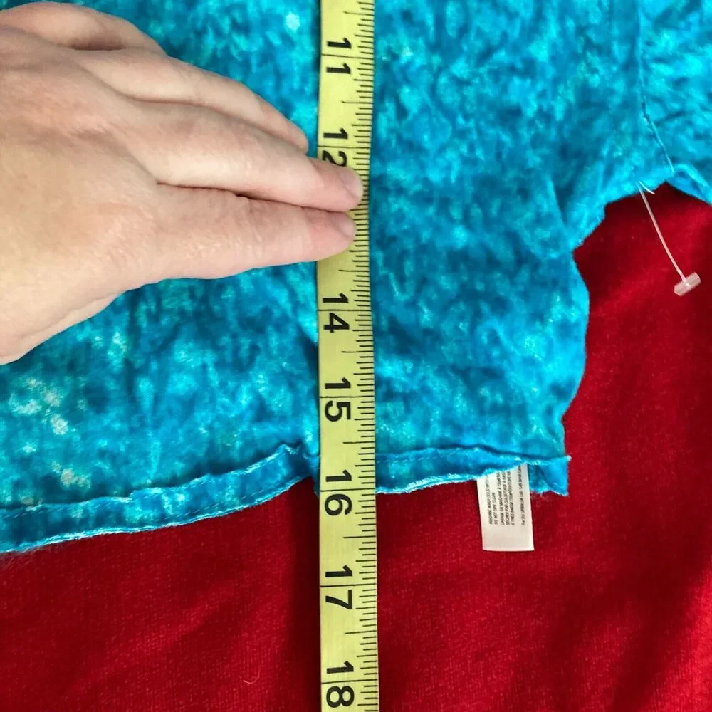 Free People Movement Shirt Womens M Blue Cotton Backstage Criss Cross Back Crop‎