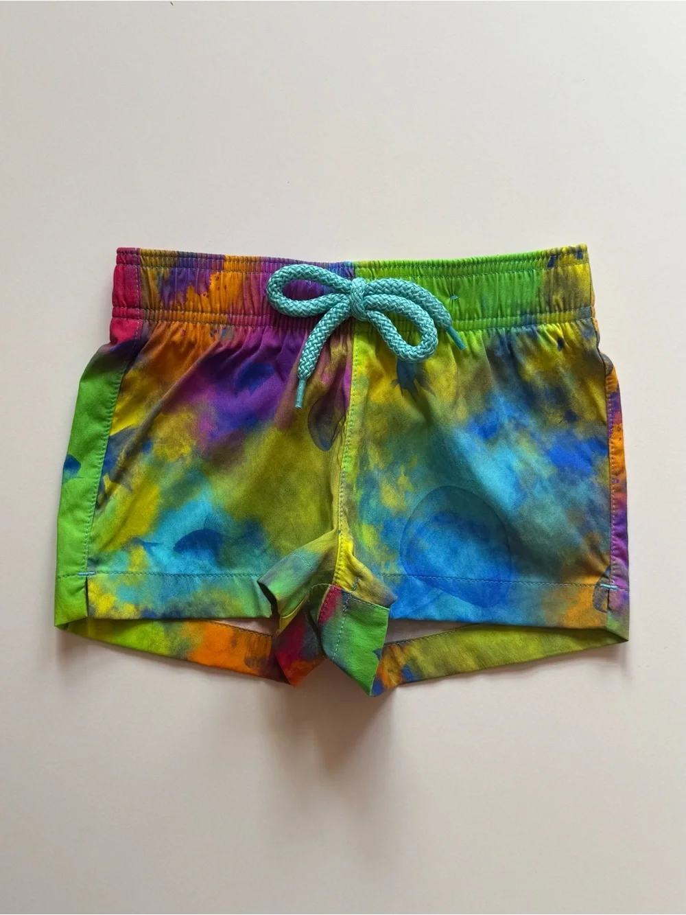 Vilebrequin Baby Boy Bambi Bleu Batik Holi Party Swim Trunks - Size 12M