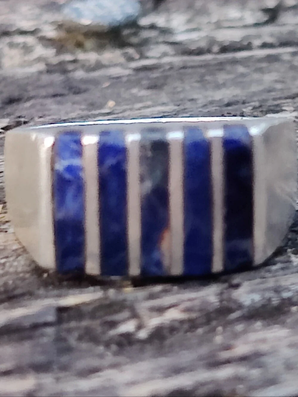 Vintage Sterling Taxco Lapis Lazuli Ring