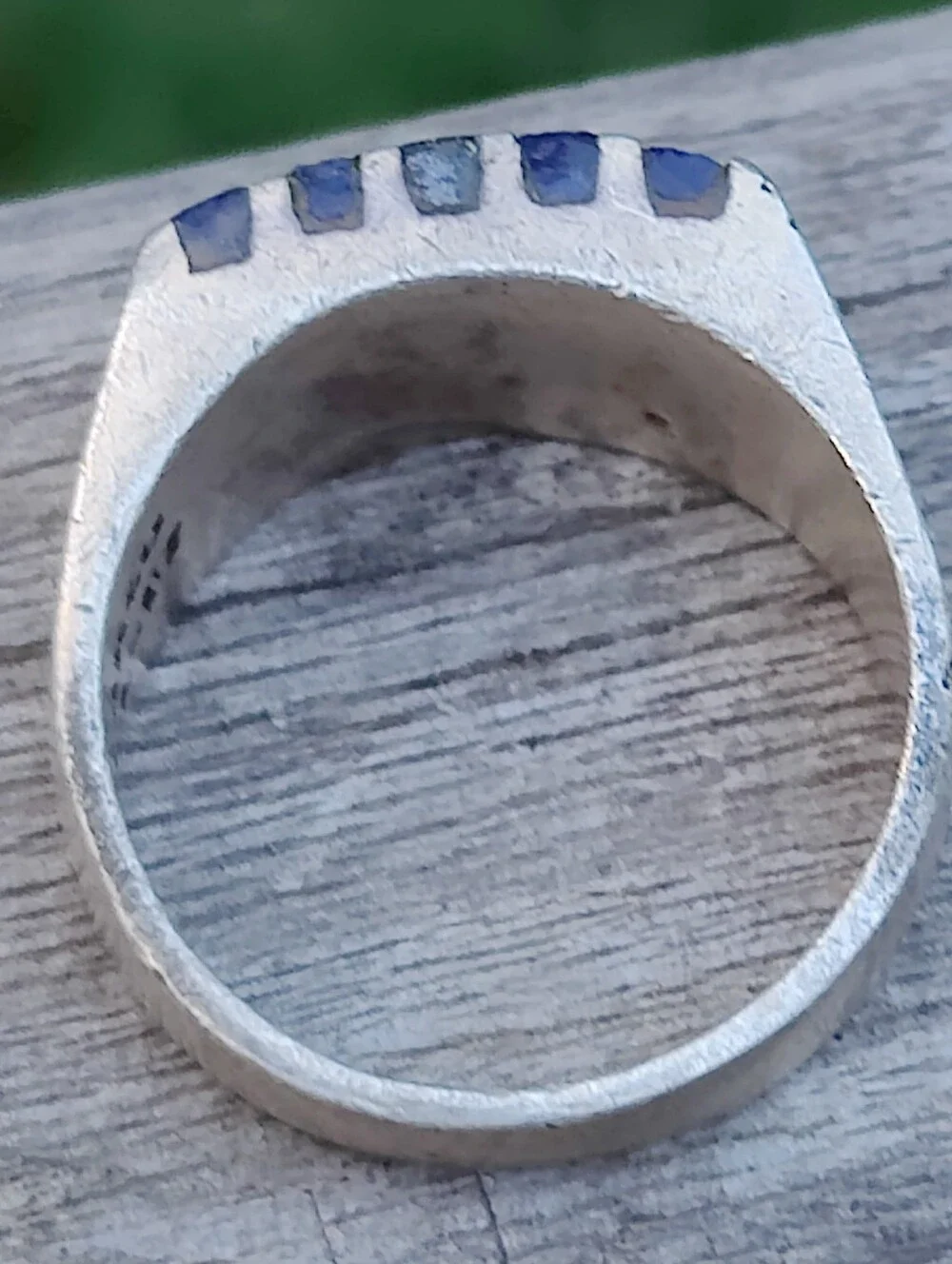 Vintage Sterling Taxco Lapis Lazuli Ring
