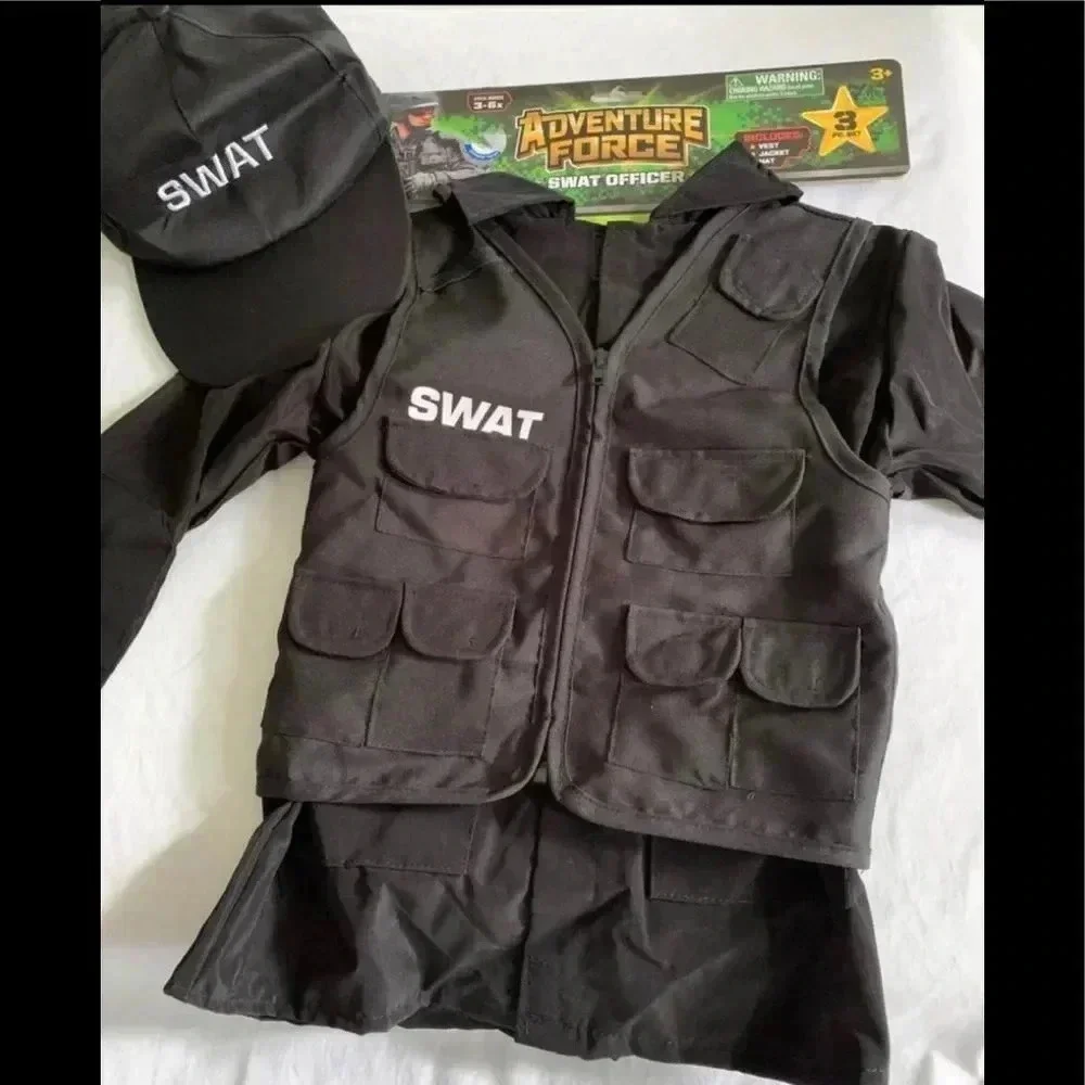 Kids S.W.A.T Officer Costume Set