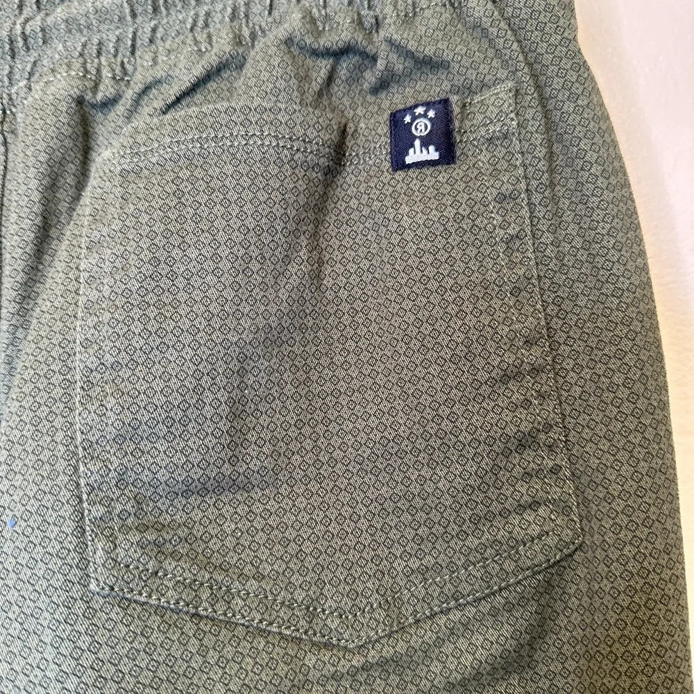 Raw Yarn | Geo Drawstring Elastic Waistband Pockets Ankle Snaps Pull On Pants