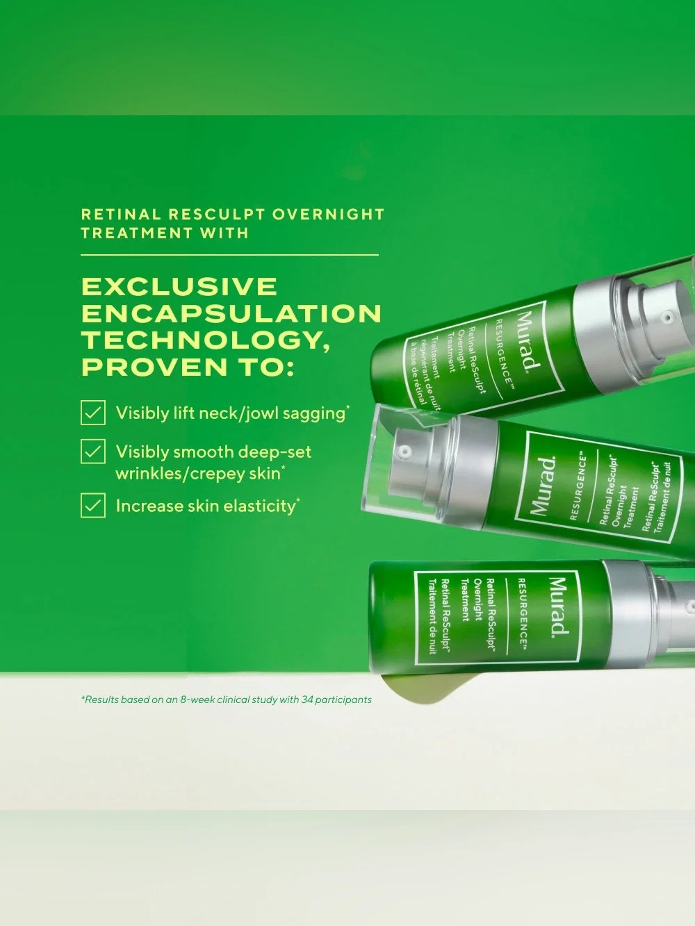 NIB Murad Resurgence Retinal ReSculpt Overnight Treatment, 1.0 fl oz (30ml)