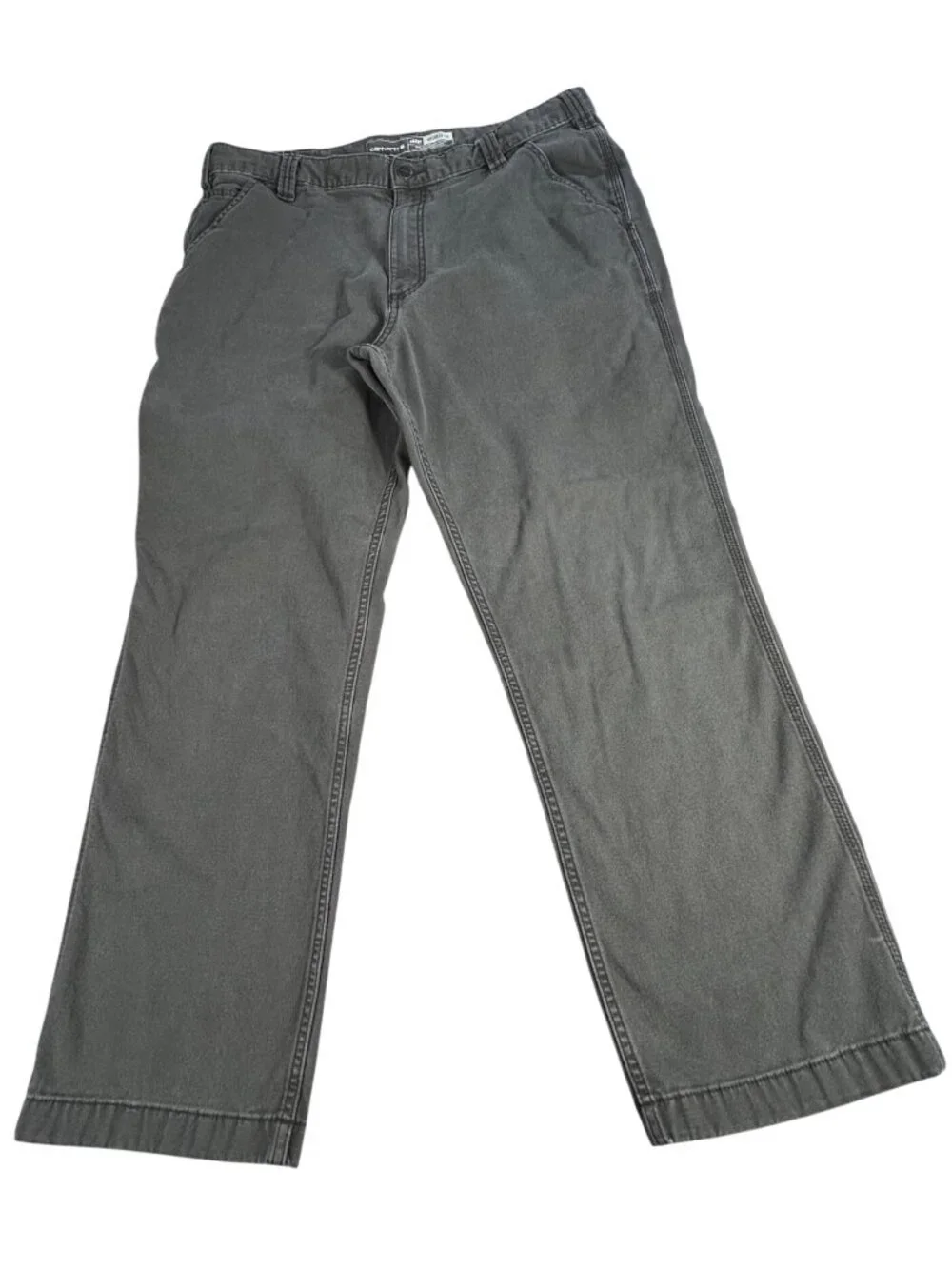 Carhartt Relaxed Fit Dark Gray Work Pants Men's 38x30 (Fits 37x27) Rugged Flex