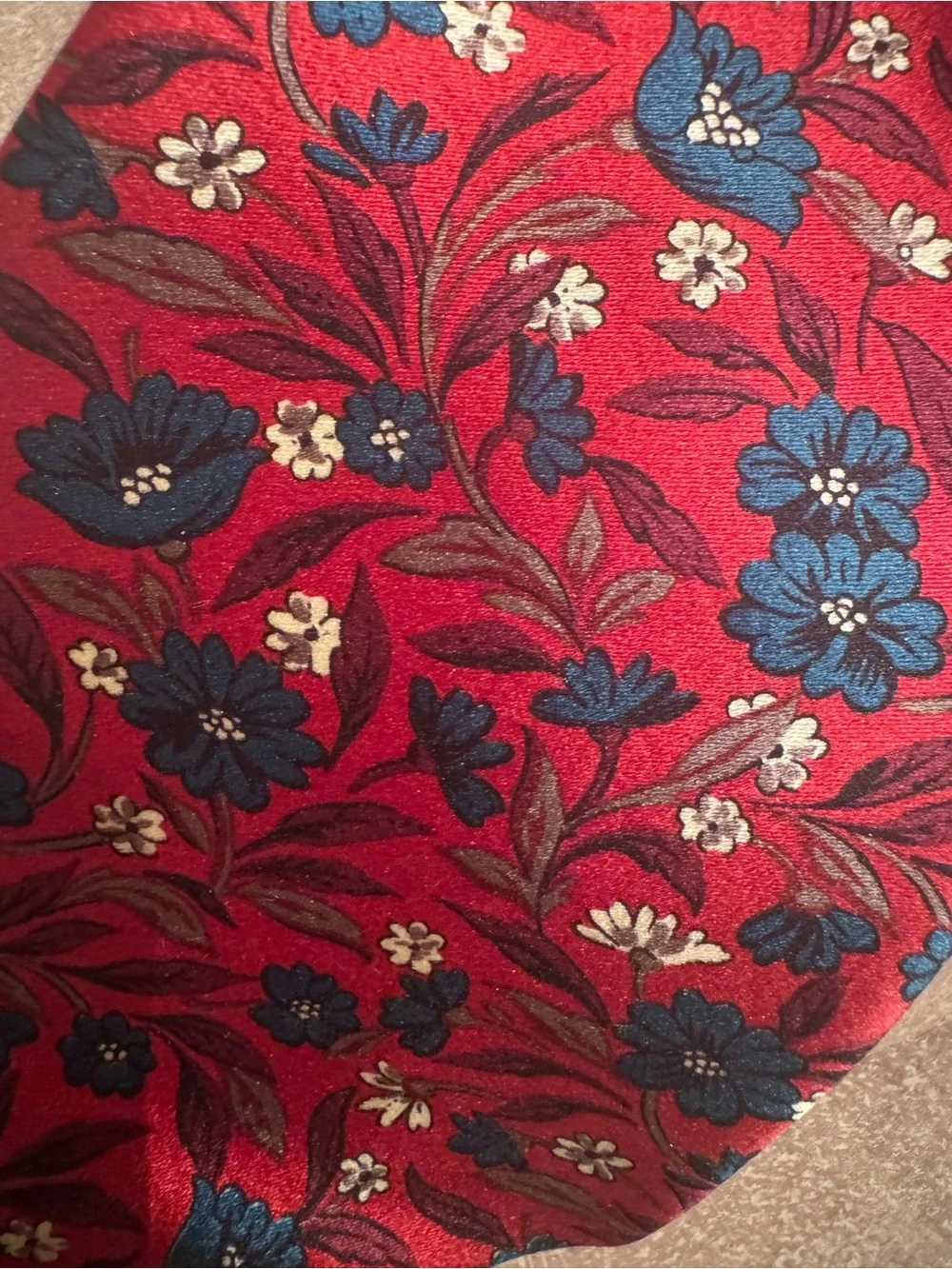 Oscar de la Renta rich red