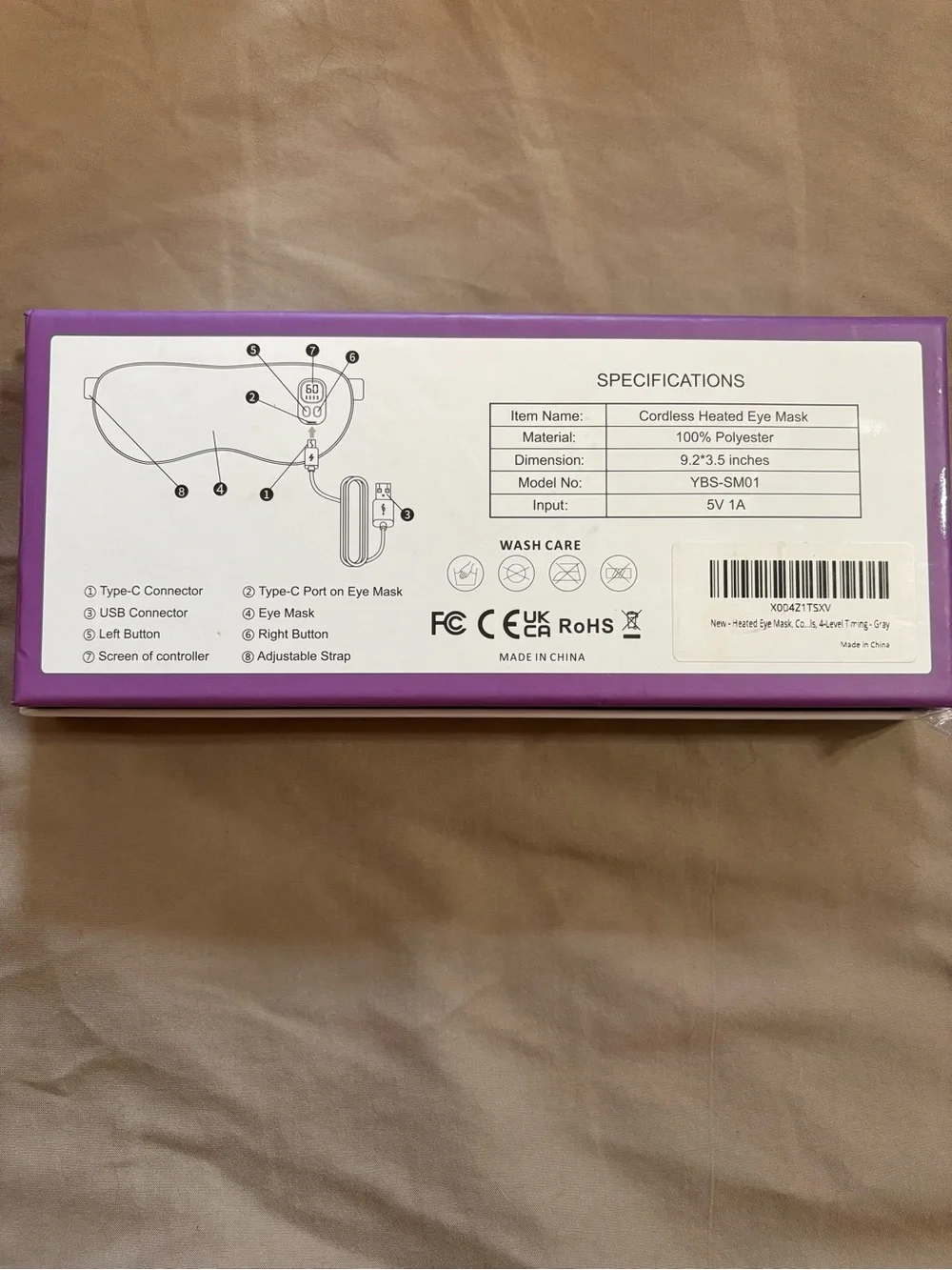 Cordless Heated Eye Mask