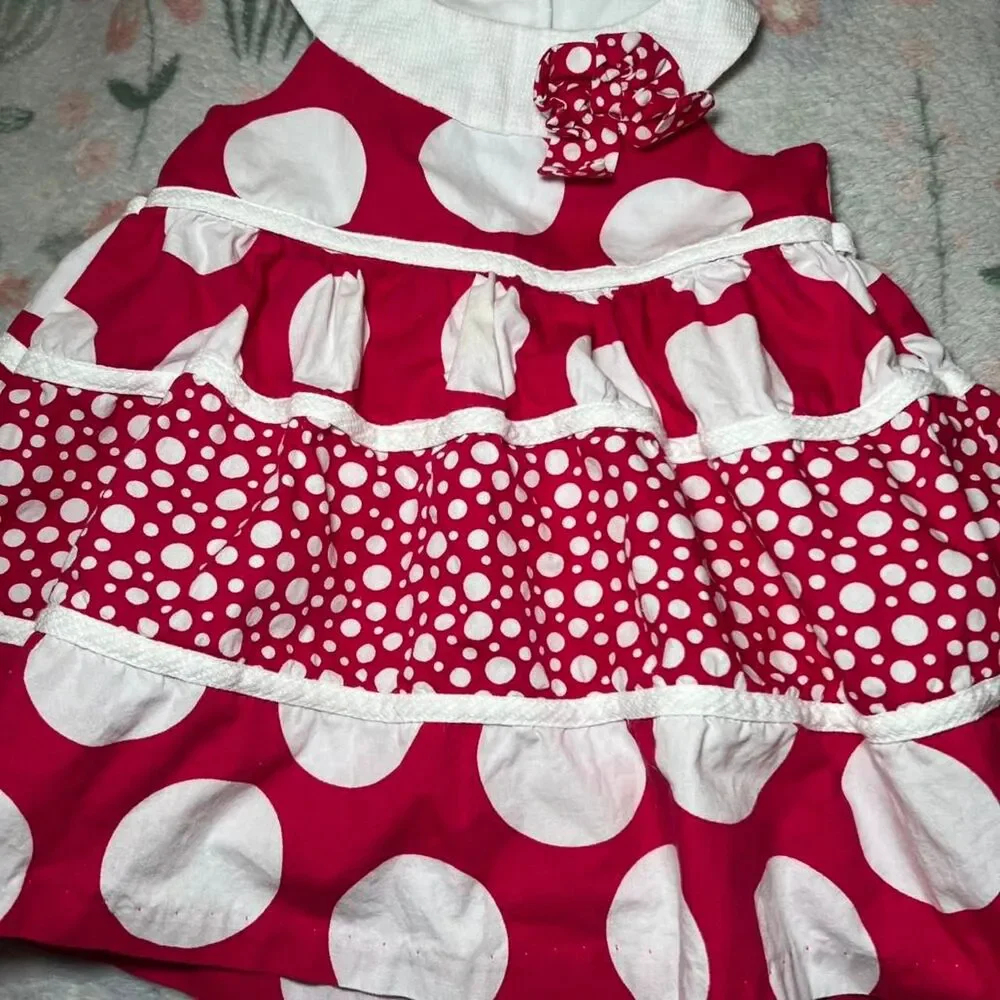 Rare, Too! Polka dot Baby Dress 18 Month - Retro 50s Rockabilly Coquette Y2K Bow