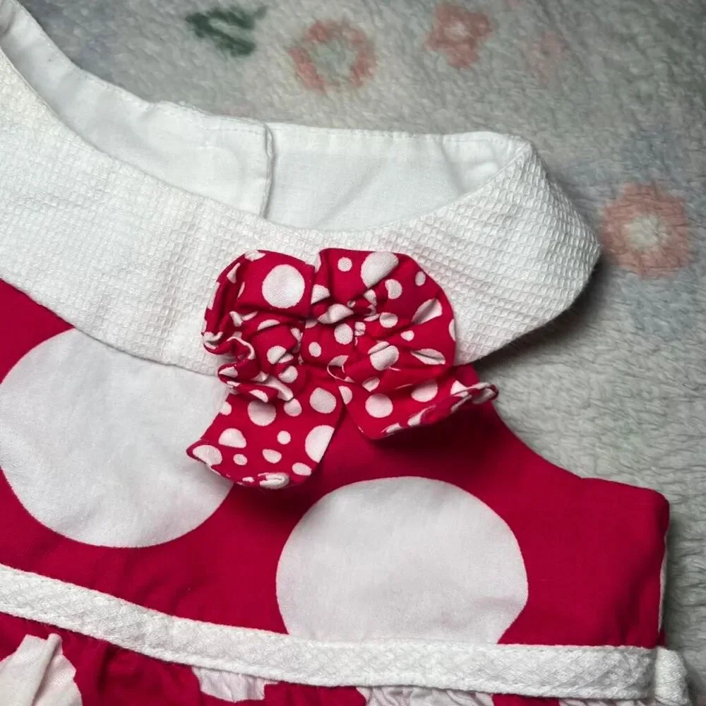 Rare, Too! Polka dot Baby Dress 18 Month - Retro 50s Rockabilly Coquette Y2K Bow