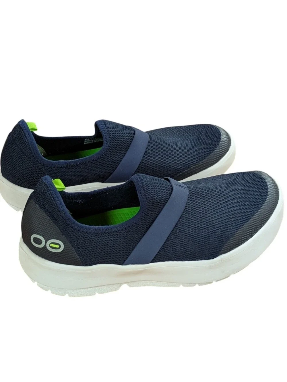 Oofos OOmg Low Navy Slip-On Sport Recovery Shoes Womens Size 8