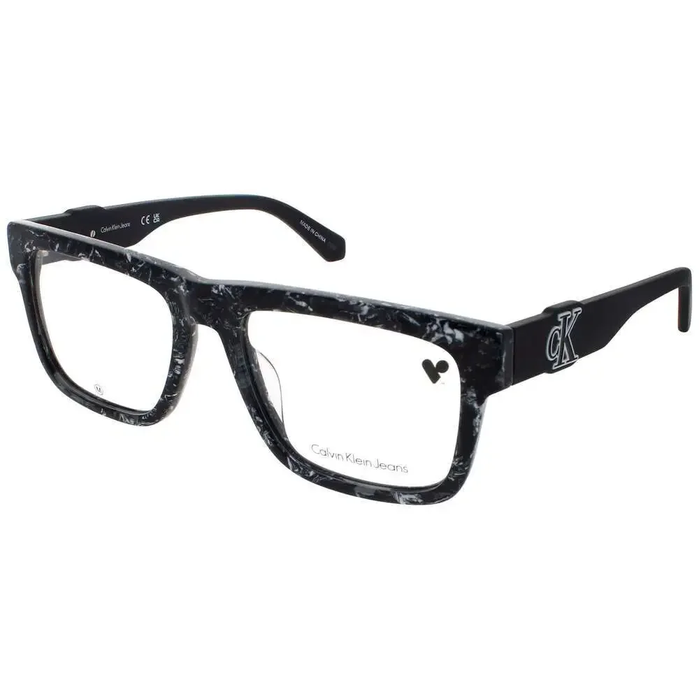 NWT Calvin Klein CKJ23647 Black White 54mm Eyeglasses