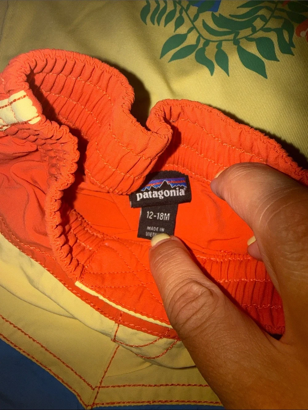 Patagonia swim blue sunny