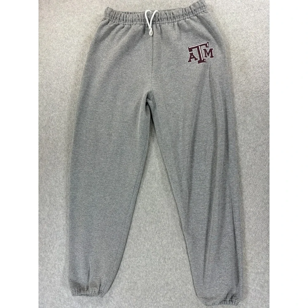 Texas A&M Aggies Screened Logo Campus Jogger Sweatpants (Men's Medium) Gray‎