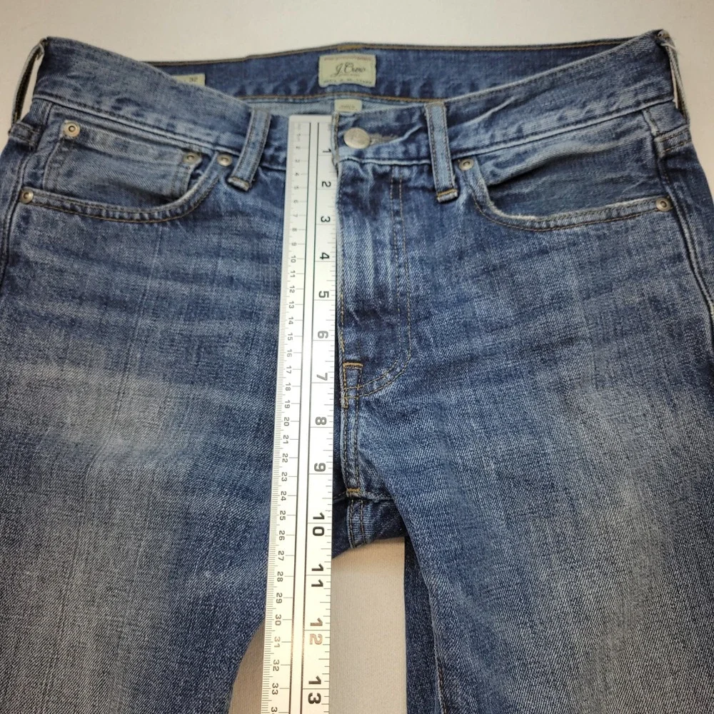 J.Crew 484 Slim Fit Jeans Mens 31x32 Blue Medium Wash Tapered Leg 100% Cotton