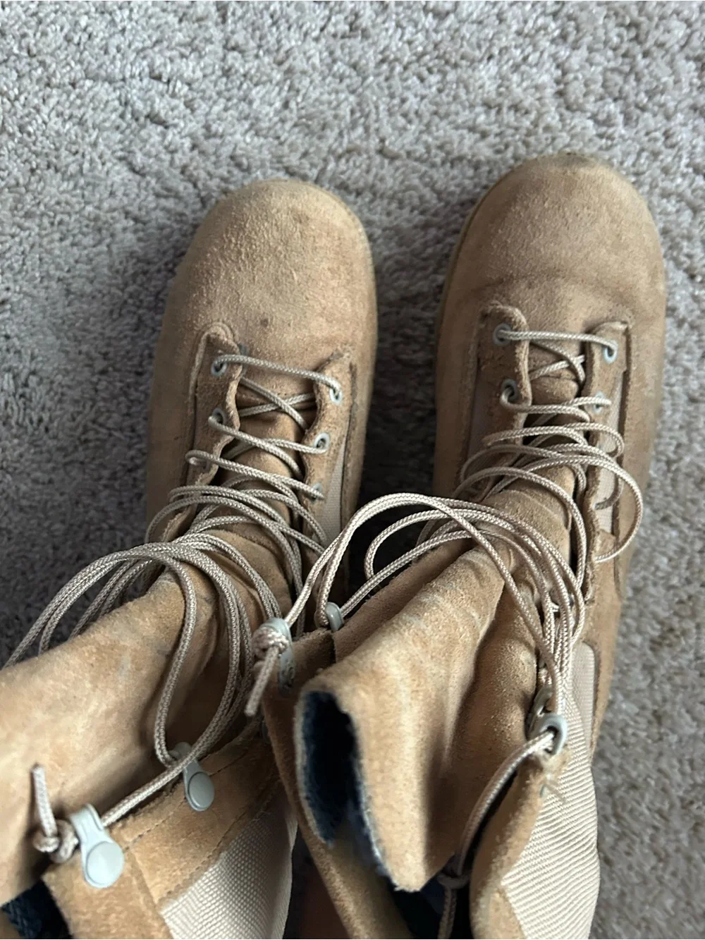 Men's Desert Tactical Boots in Tan Suede