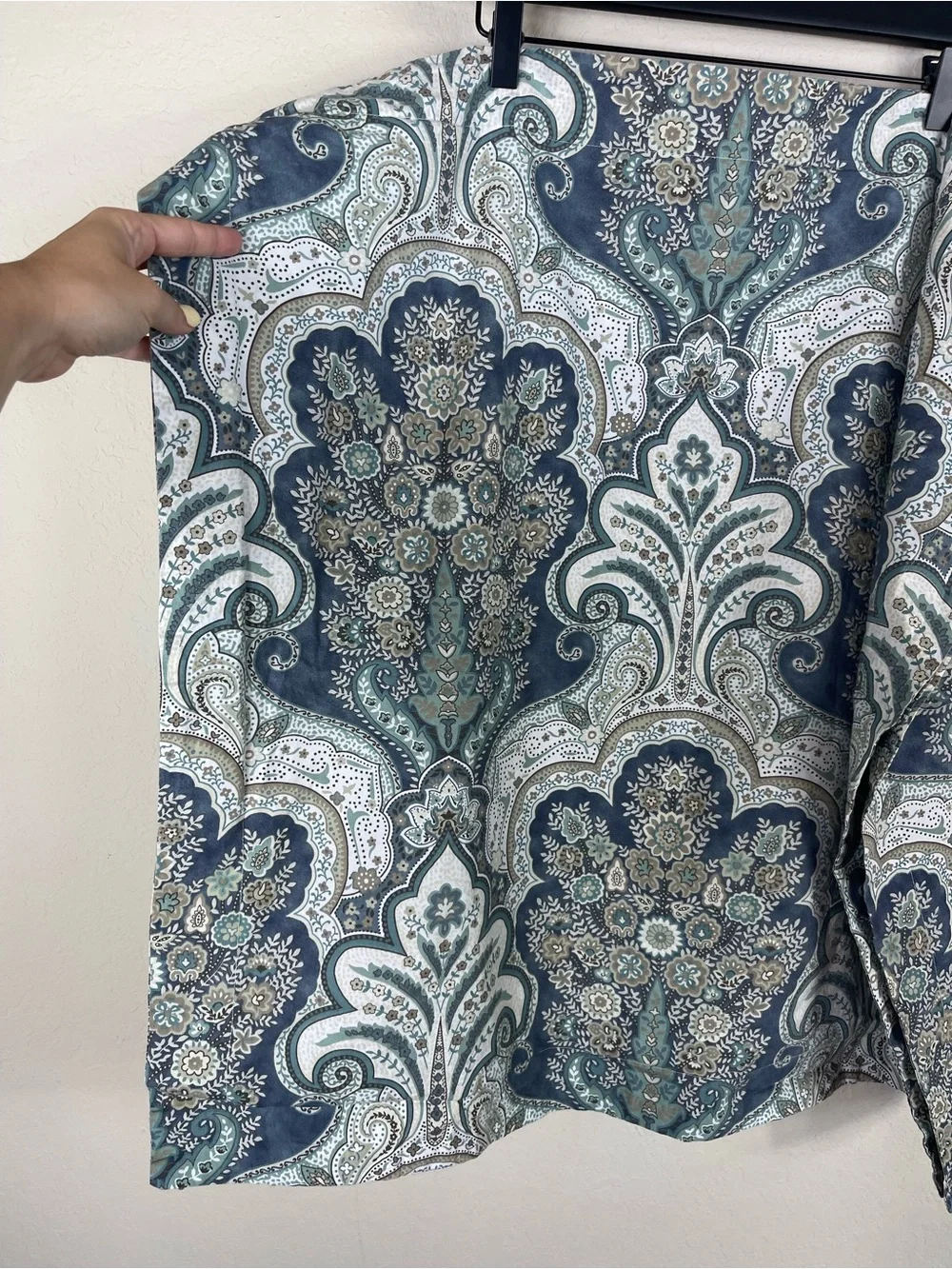 Pottery Barn Jordana Paisley Percale Euro Shams Set of 2
