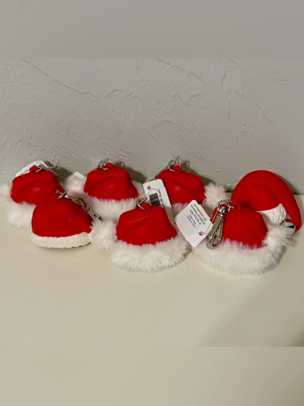 Bath & Body Works Santa Hat Pocketbac Sanitizer Holders - Set of 7