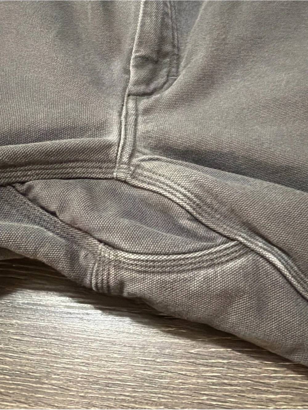 Duluth Trading Co Cargo  Mens 40x32 Dark Gray Fleece Lined Workwear Pants