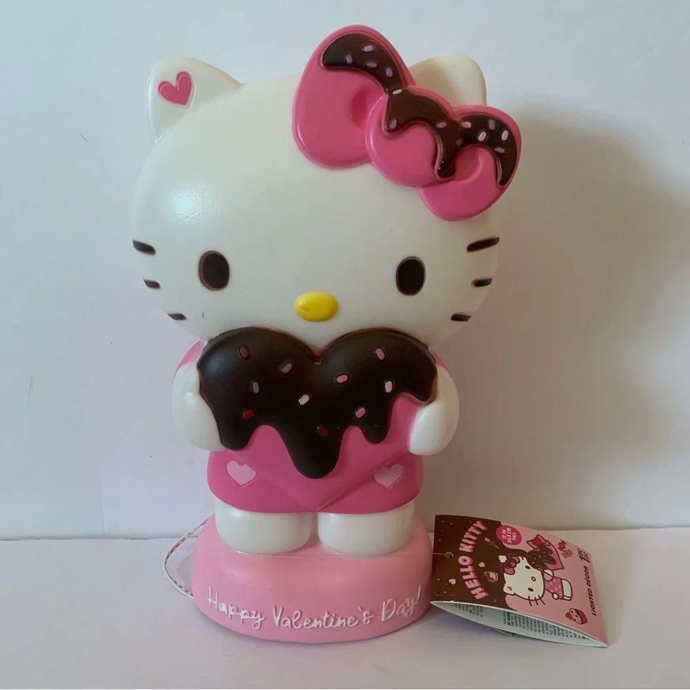 NWT. Hello Kitty Valentine's Day 12” Light Up Blow Mold Figurine