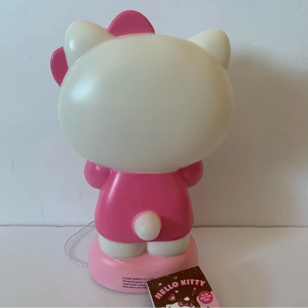 NWT. Hello Kitty Valentine's Day 12” Light Up Blow Mold Figurine