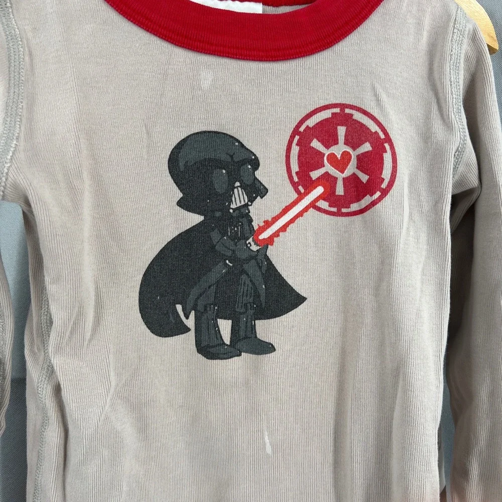 Hanna Andersson Star Wars Pajamas Organic Cotton Kids Size 4 Darth Vader‎