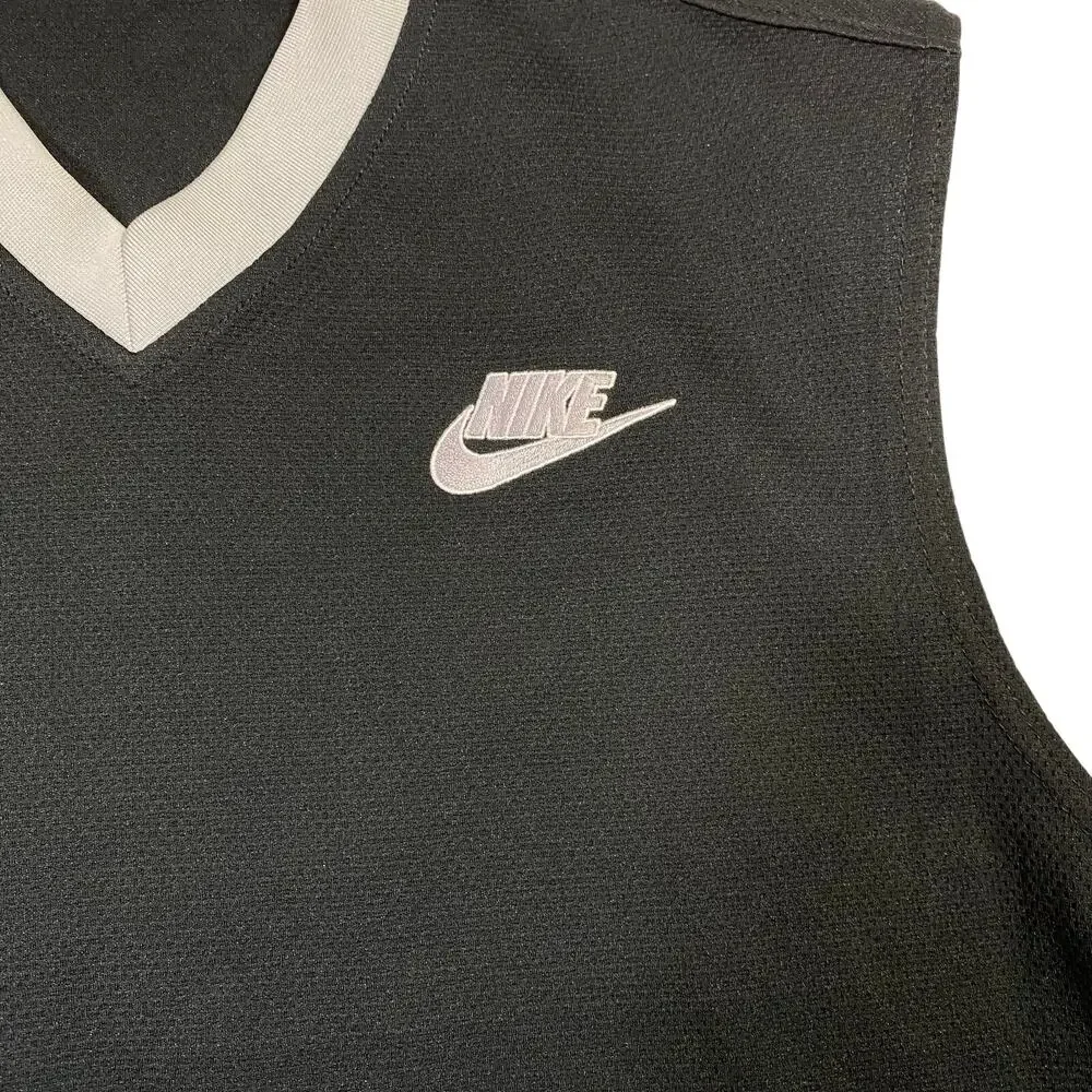 Vintage Black Nike Team Sports Basketball Jersey Embroidered #10 Large