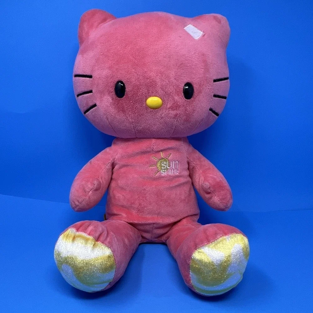 Build A Bear Sunshine Pink Hello Kitty Plush 20 Inch Stuffed Animal No Bow Toy