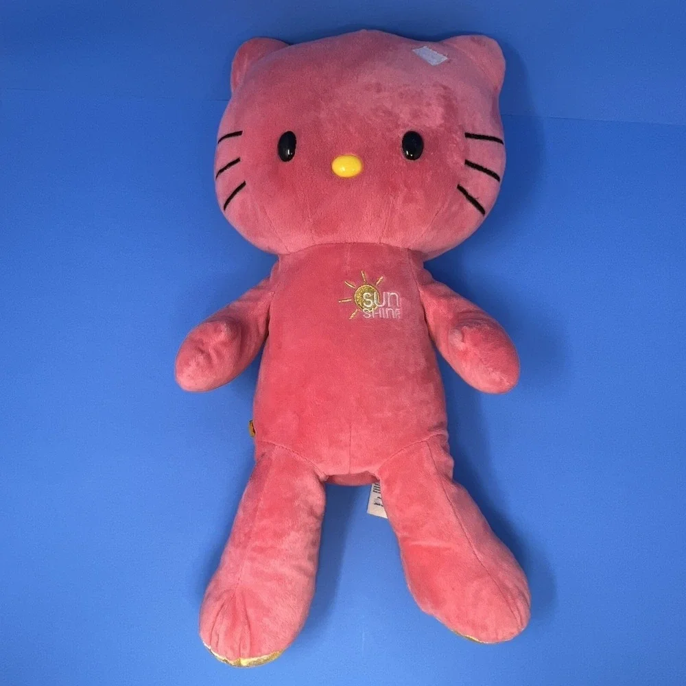 Build A Bear Sunshine Pink Hello Kitty Plush 20 Inch Stuffed Animal No Bow Toy