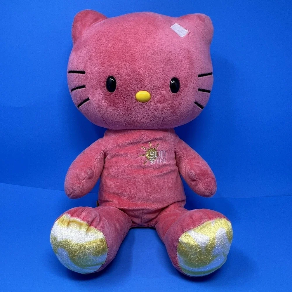 Build A Bear Sunshine Pink Hello Kitty Plush 20 Inch Stuffed Animal No Bow Toy