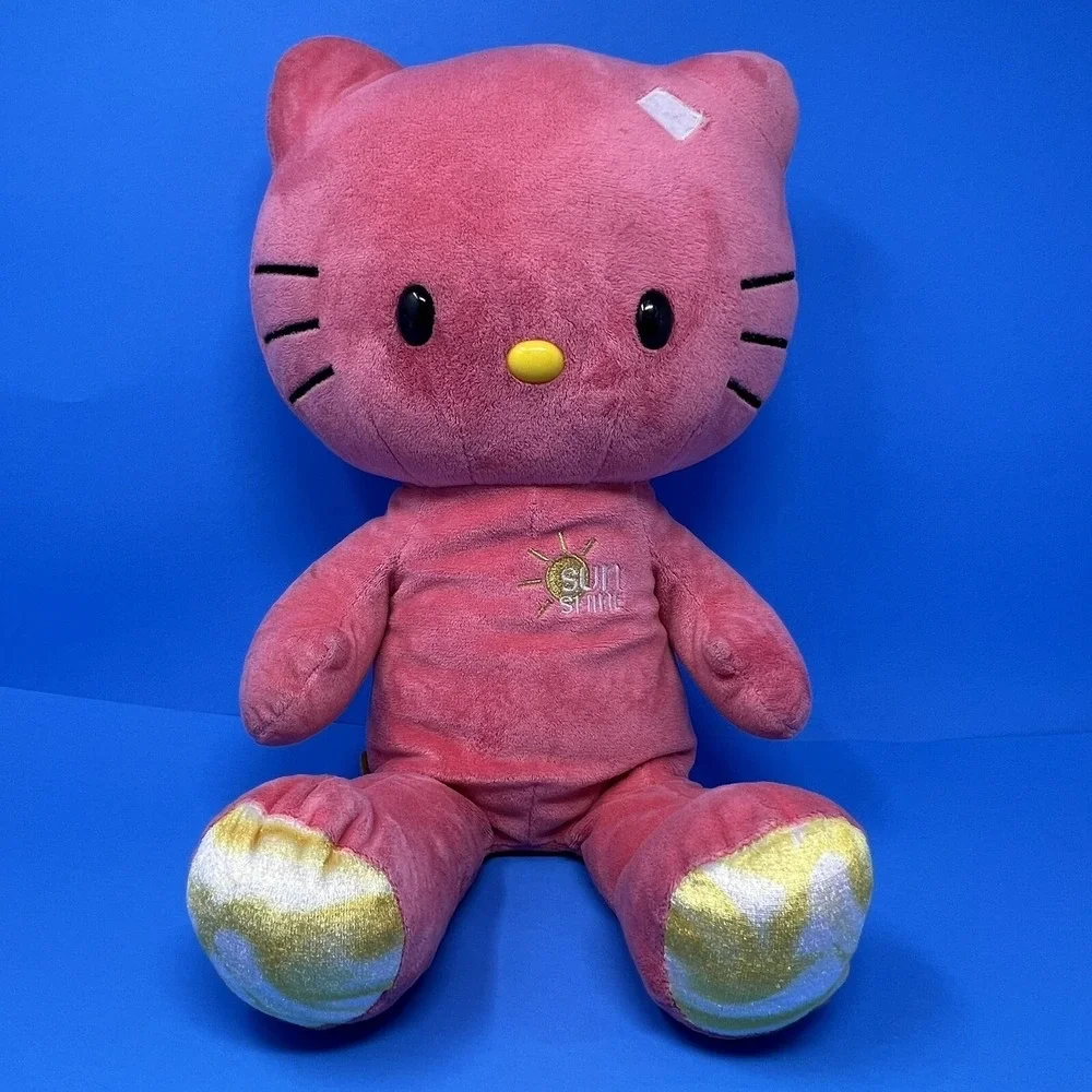 Build A Bear Sunshine Pink Hello Kitty Plush 20 Inch Stuffed Animal No Bow Toy