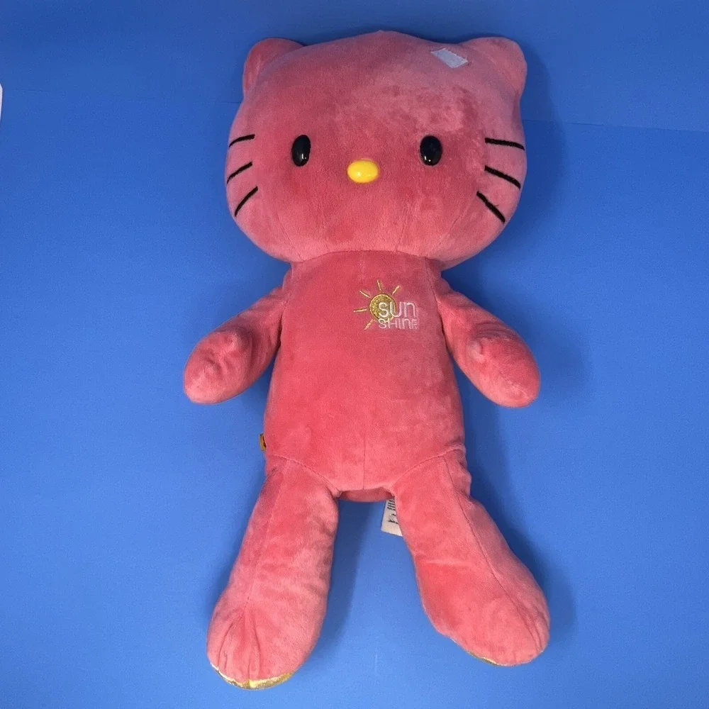 Build A Bear Sunshine Pink Hello Kitty Plush 20 Inch Stuffed Animal No Bow Toy