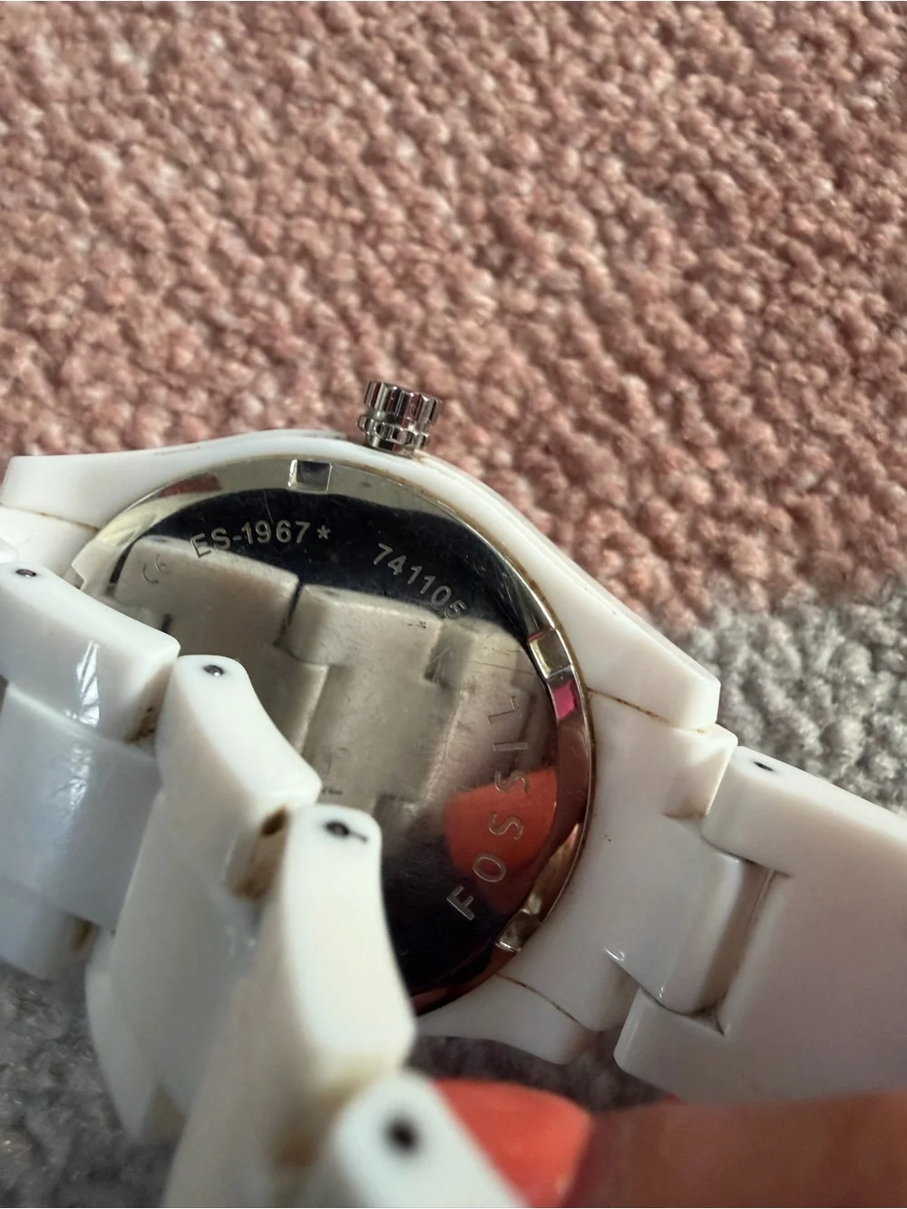 Fossil white watch