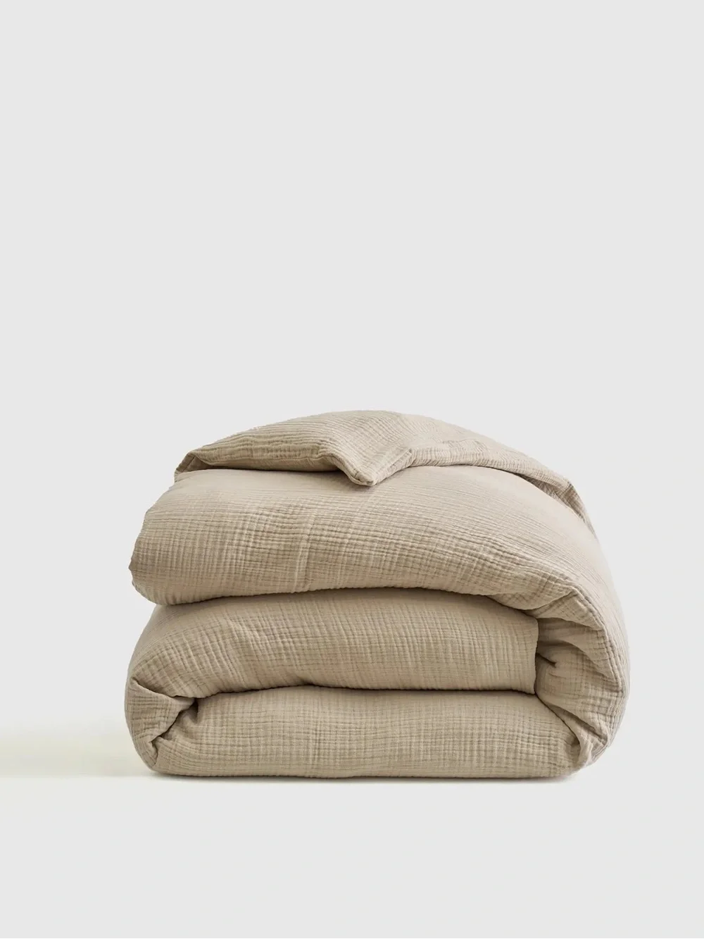 NWOT Quince Airy Gauze Cotton Duvet Cover In Dune - Full/Queen No Shams
