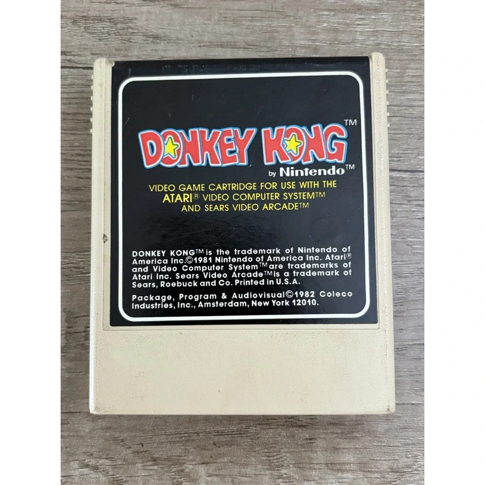 Donkey Kong Atari 2600, 1982 Authentic Cartridge Only Coleco Sears Video Arcade