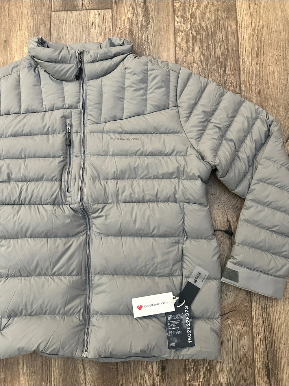 Obermeyer Klaus Down 800 FP Lightweight Winter Nylon Jacket Men's Size 2XL Gray