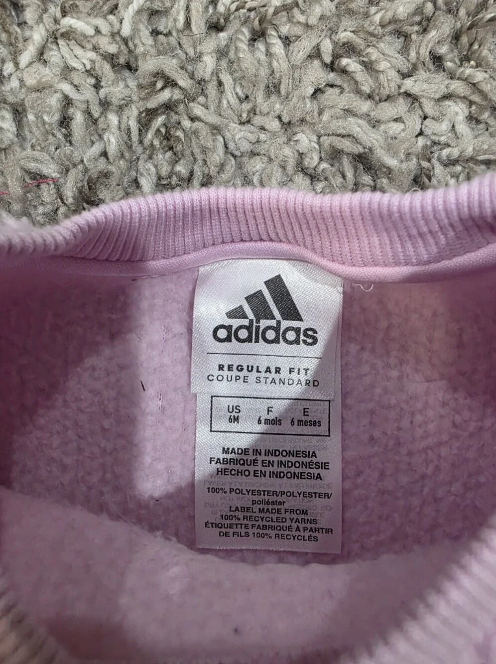 adidas size 6m